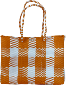 Tote - Market Mustard & White