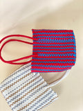 Petite bag- blue and red