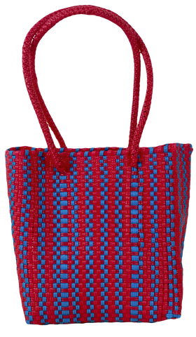 Petite bag- blue and red