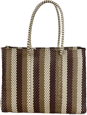 Tote - Beige, Brown and Gold