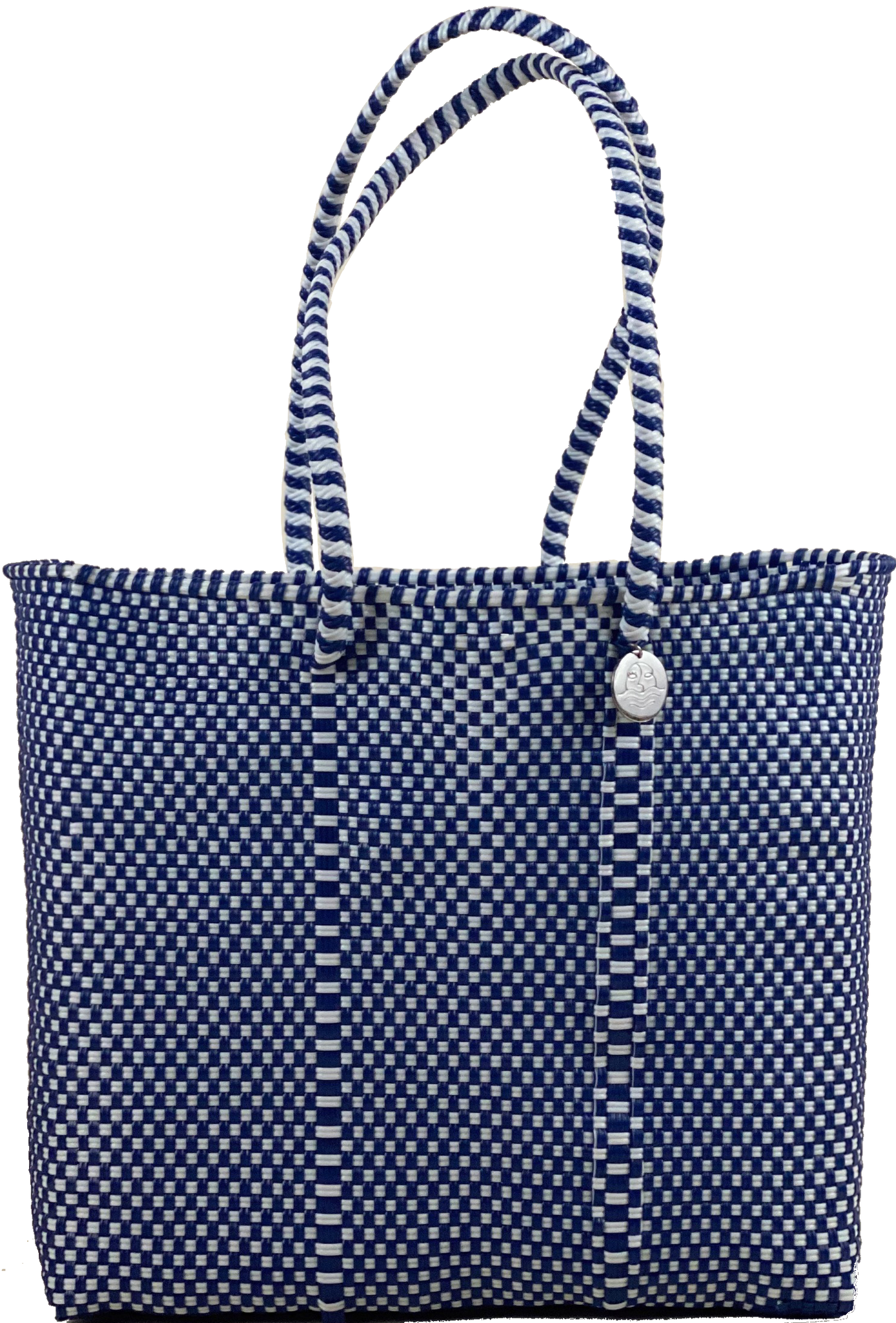 Small Tote -Navy and White